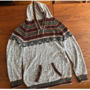 Amerikas Native Art Wool Hoodie (Sz M)